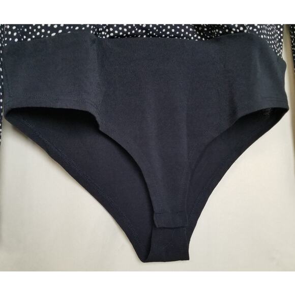 Vero Moda Women's Black Polka Dot Long Sleeve Bodysuit Size Small - Picture 5 of 11